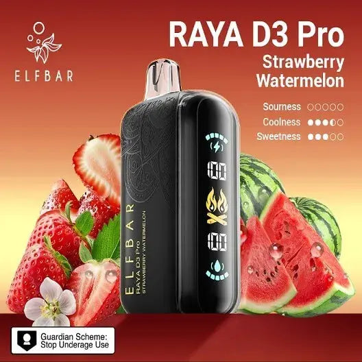 Elf Bar Raya D3 Pro – Strawberry Watermelon - Vape Shop Udaipur VapeshopUdaipur