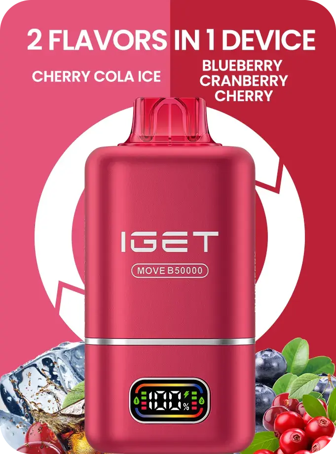IGET MOVE B50000 (50k Puffs – 2 Flavours in 1 device) - Vape Shop Udaipur VapeshopUdaipur