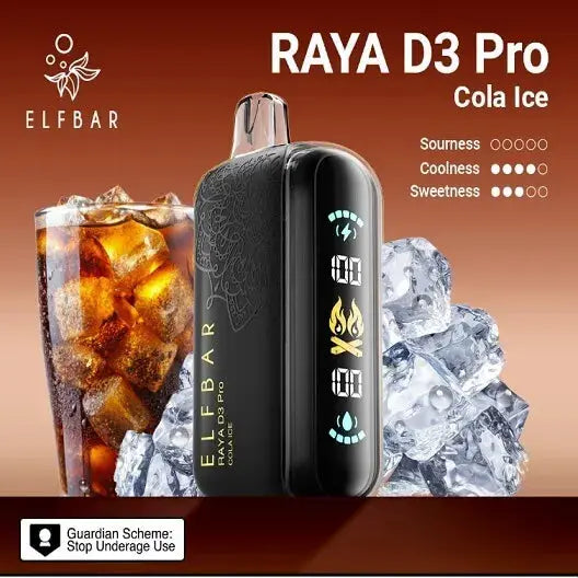 Elf Bar Raya D3 Pro 30K – Cola Ice - Vape Shop Udaipur VapeshopUdaipur