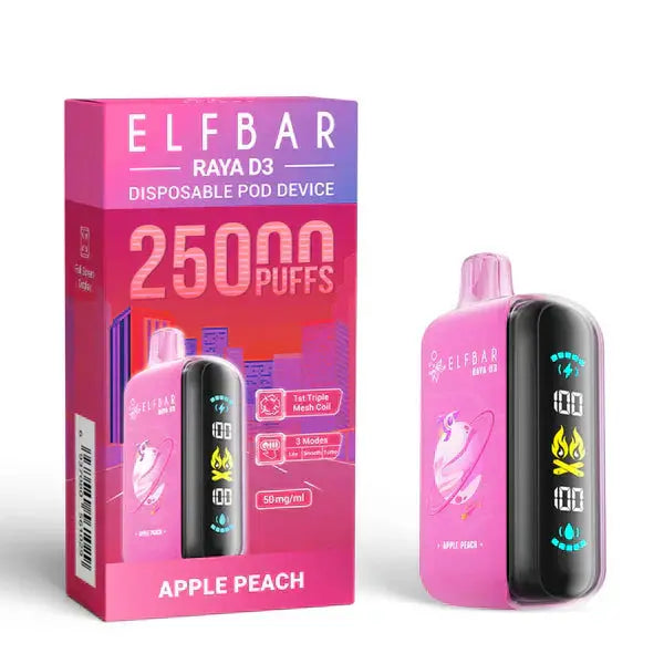 Elf Bar Raya D3 Apple peach – 25000 - Vape Shop Udaipur VapeshopUdaipur