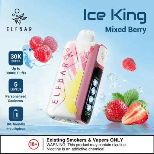 Elf Bar Ice King – Mixed Berries – 30K - Vape Shop Udaipur VapeshopUdaipur