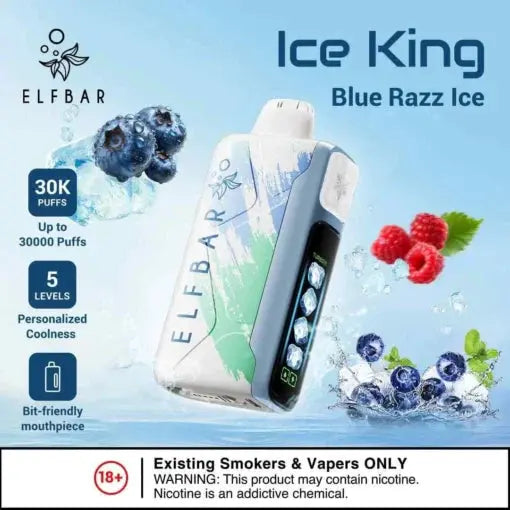 Elf Bar Ice King – Blue Razz Ice – 30K - Vape Shop Udaipur VapeshopUdaipur