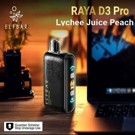 Elf Bar Raya D3 Pro 30K – Lychee Juicy Peach - Vape Shop Udaipur VapeshopUdaipur