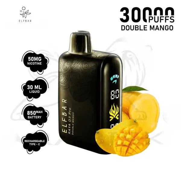 Elf bar Raya d3 pro -30k Double mango - Vape Shop Udaipur VapeshopUdaipur