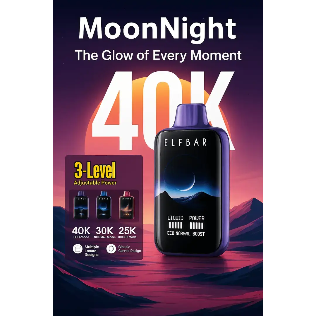 Elfbar Moon Night 40k – Mango Peach Watermelon - Vape Shop Udaipur VapeshopUdaipur
