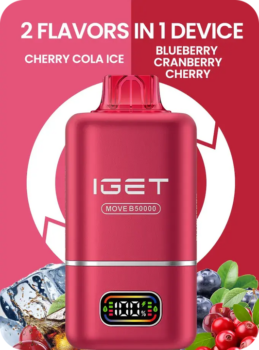 IGET MOVE B50000 (50k Puffs – 2 Flavours in 1 device) - Vape Shop Udaipur VapeshopUdaipur
