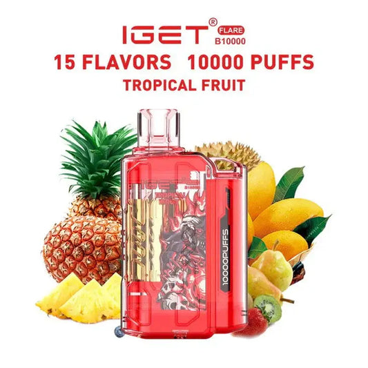 IGET FLARE B10000 – Tropical Fruit - Vape Shop Udaipur VapeshopUdaipur