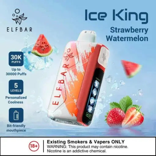 Elf Bar Ice King – Strawberry Watermelon – 30K - Vape Shop Udaipur VapeshopUdaipur