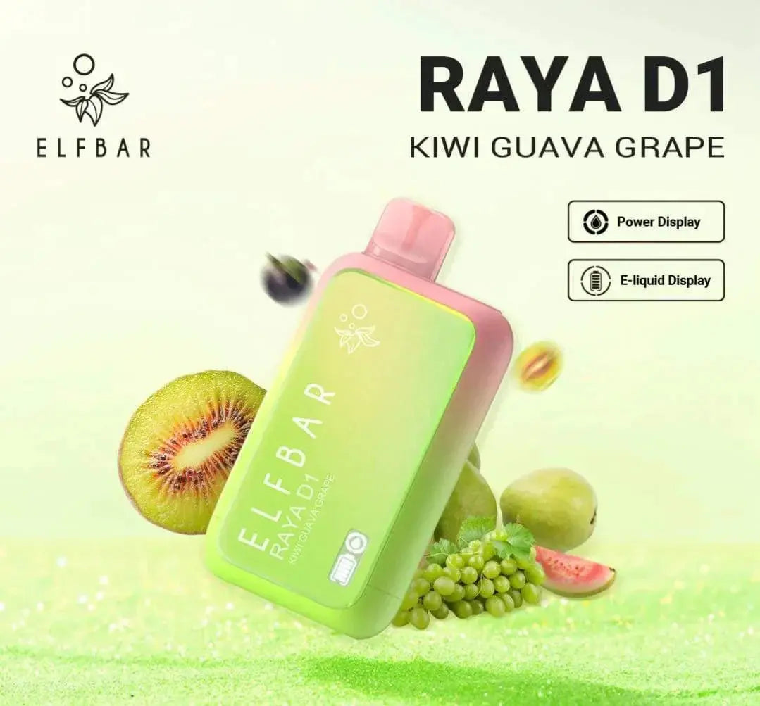 ELF BAR RAYA D1 – Kiwi Guava Grape - Vape Shop Udaipur VapeshopUdaipur