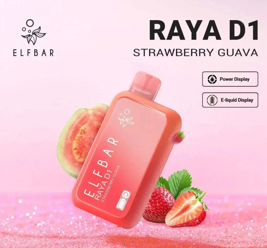 ELF BAR RAYA D1 – Strawberry Guava - Vape Shop Udaipur VapeshopUdaipur